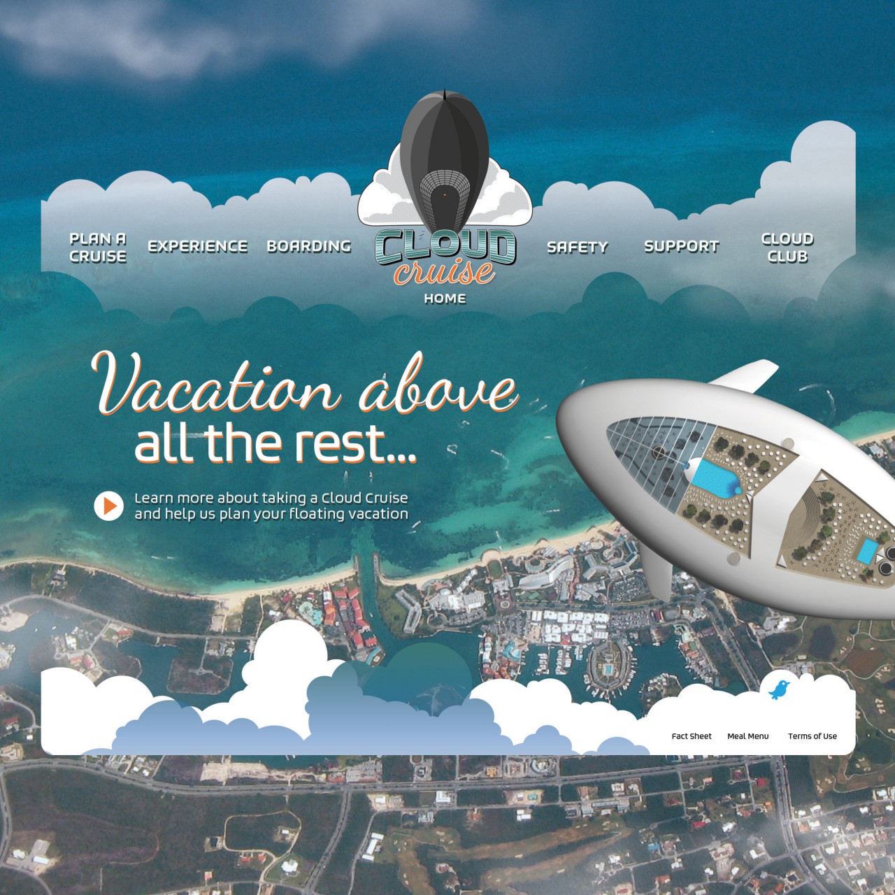 Image of Cloud Cruise website design