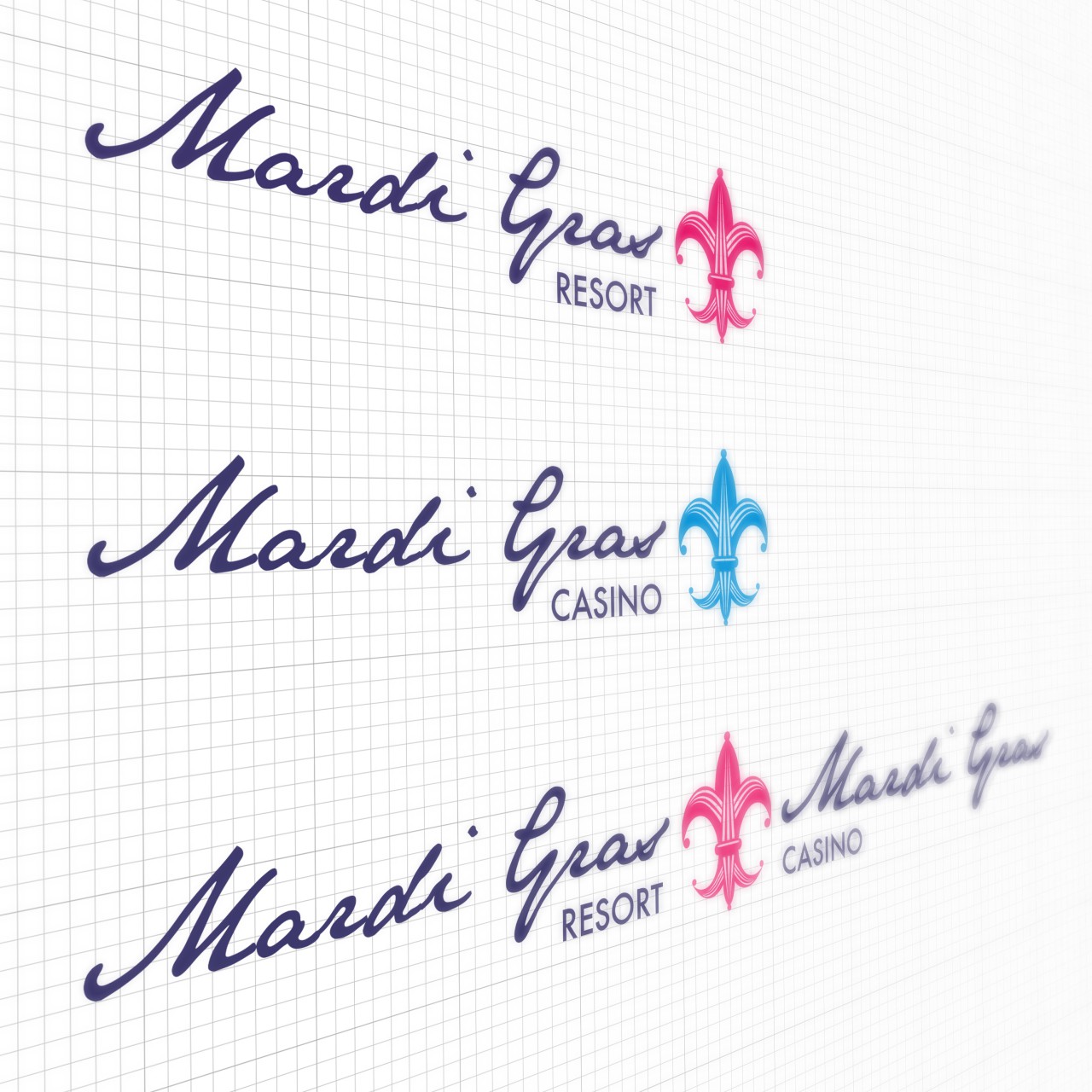 Image of Mardi Gras Resort logo alternates